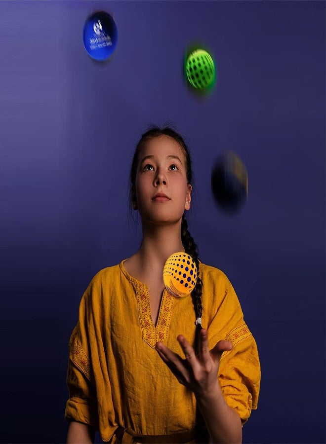 DSJUGGLING 4 Pieces Washable Juggling Balls for Beginners, Green Soft Juggling Ball Set of 4 100g Each, Soft Easy Juggle Balls, Multiple Practice Juggling Ball Kits - Image 3
